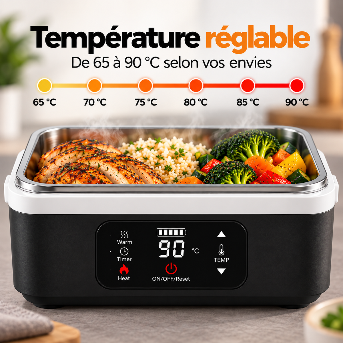 HeatyBox™ — Lunch Box Chauffante 1L