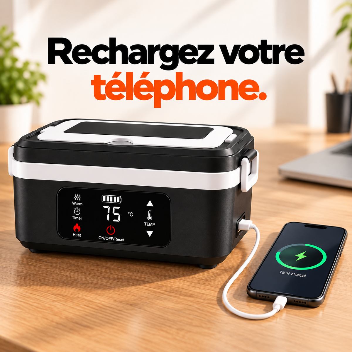 HeatyBox™ — Lunch Box Chauffante 1L